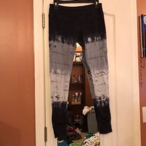 blue ombré leggings